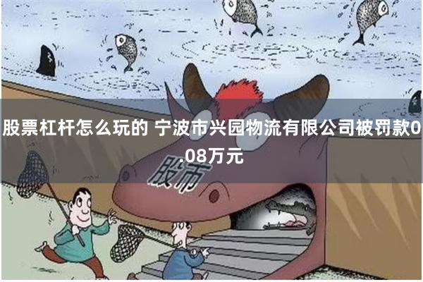 股票杠杆怎么玩的 宁波市兴园物流有限公司被罚款0.08万元