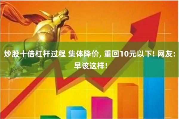 炒股十倍杠杆过程 集体降价, 重回10元以下! 网友: 早该这样!