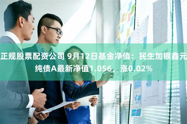 正规股票配资公司 9月12日基金净值：民生加银鑫元纯债A最新净值1.056，涨0.02%