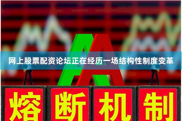 网上股票配资论坛正在经历一场结构性制度变革